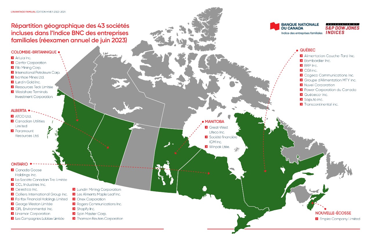 Carte Canada Rapport avantage familial 2023