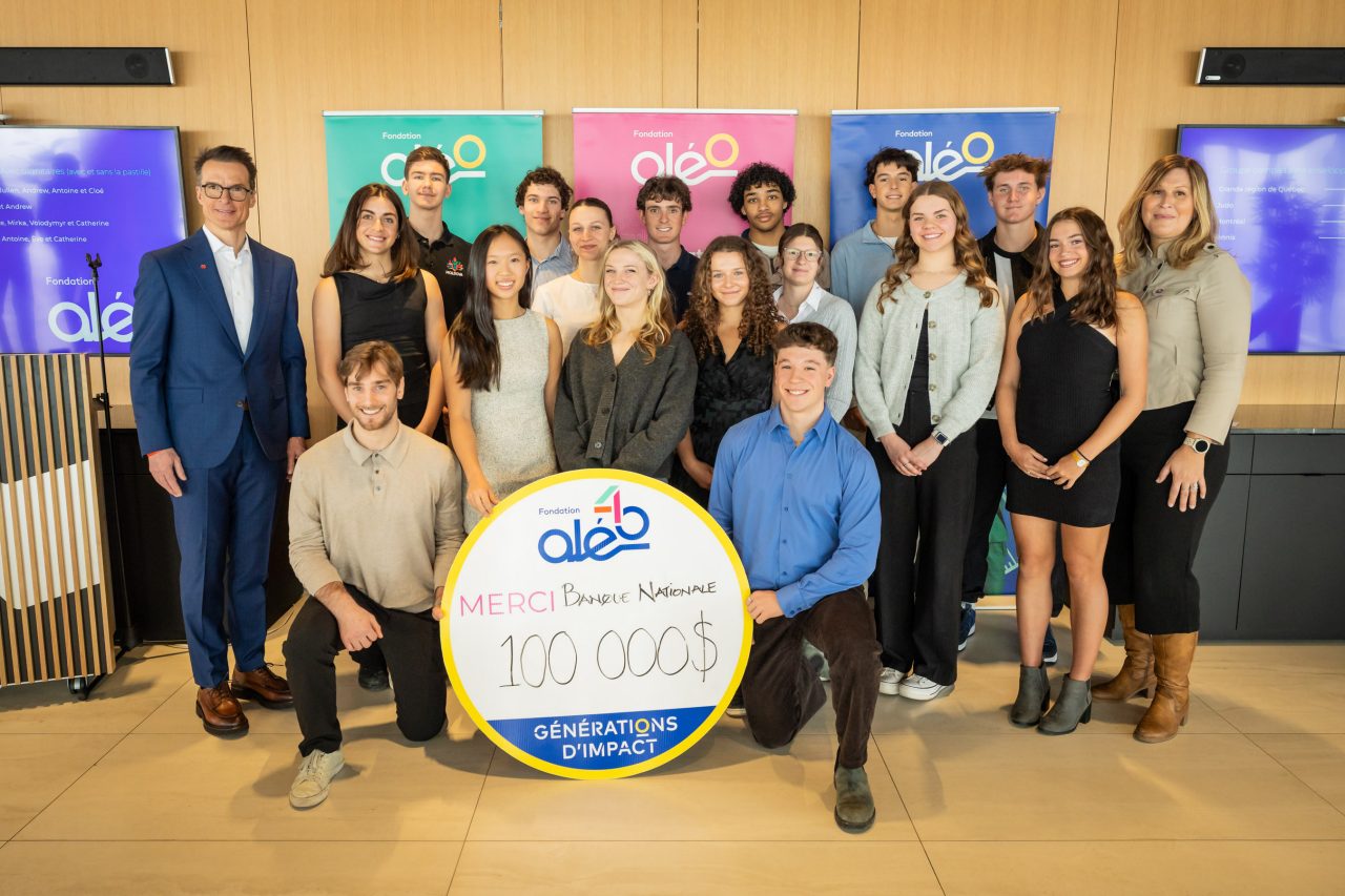 photo des récipiendaires des bourses Banque Nationale