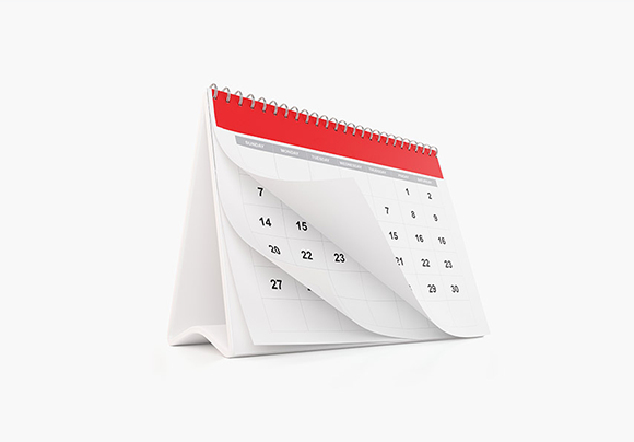 Un calendrier en papier - Entreprises