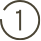 Icône représentant le chiffre 1 dans un cercle