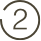 Icône représentant le chiffre 2 dans un cercle