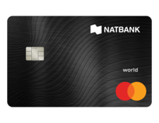 Photo d’une carte de crédit Mastercard World de Natbank 