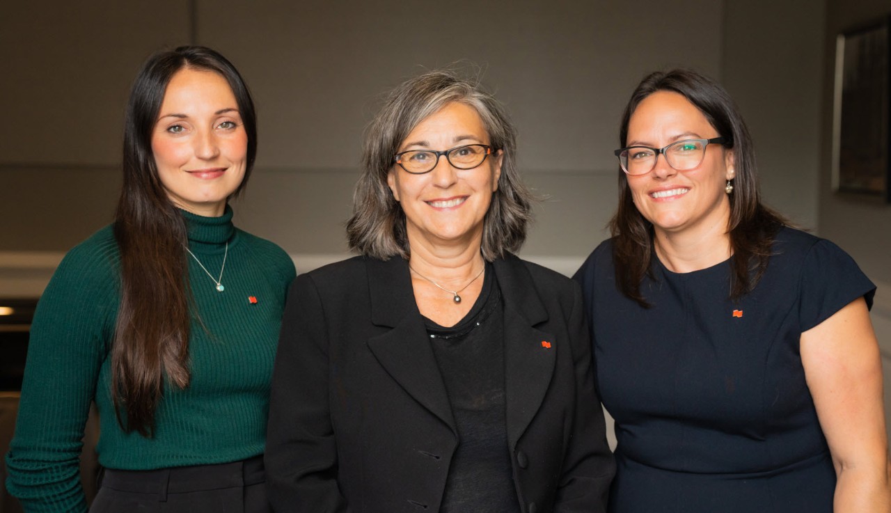 Photo de l'équipe Philantra composée de Danika Bouchard, Chantal Thomas et Julie Mulligan