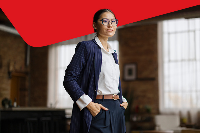 Photo d’une personne profitant de l’offre Banque Nationale pour le domaine professionnel du droit